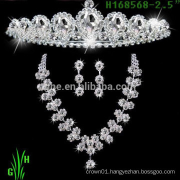 New designs rhinestone royal accessories cheap tall rhinestone wedding tiaras and crown
